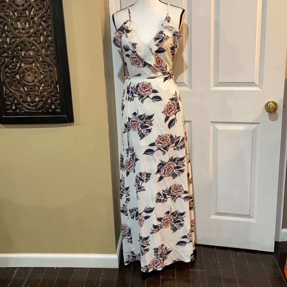 Floral White Dress